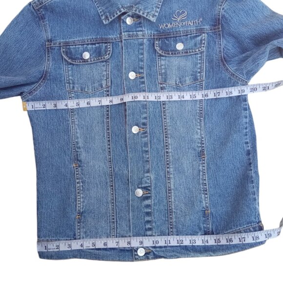 Women of faith denim jacket sz S - Picture 12 of 13